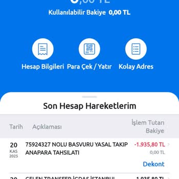 Aktif Bank Ve Efes Varlık'tan Güvence Bedeli İadesi Talebi