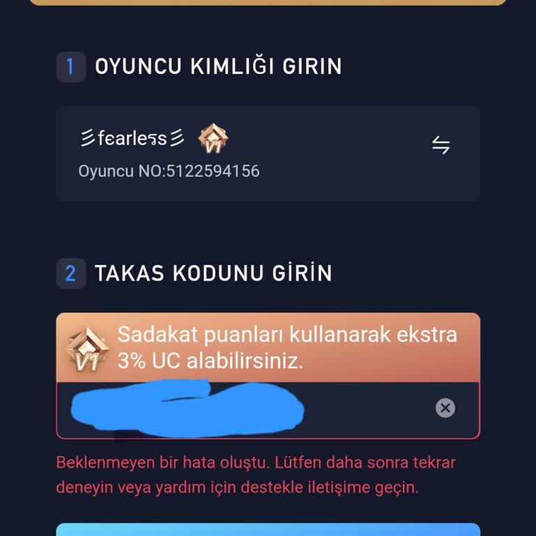 Kazandırio Kampanyasındaki 10 UC Kodları Midasbuy’da Hata Veriyor