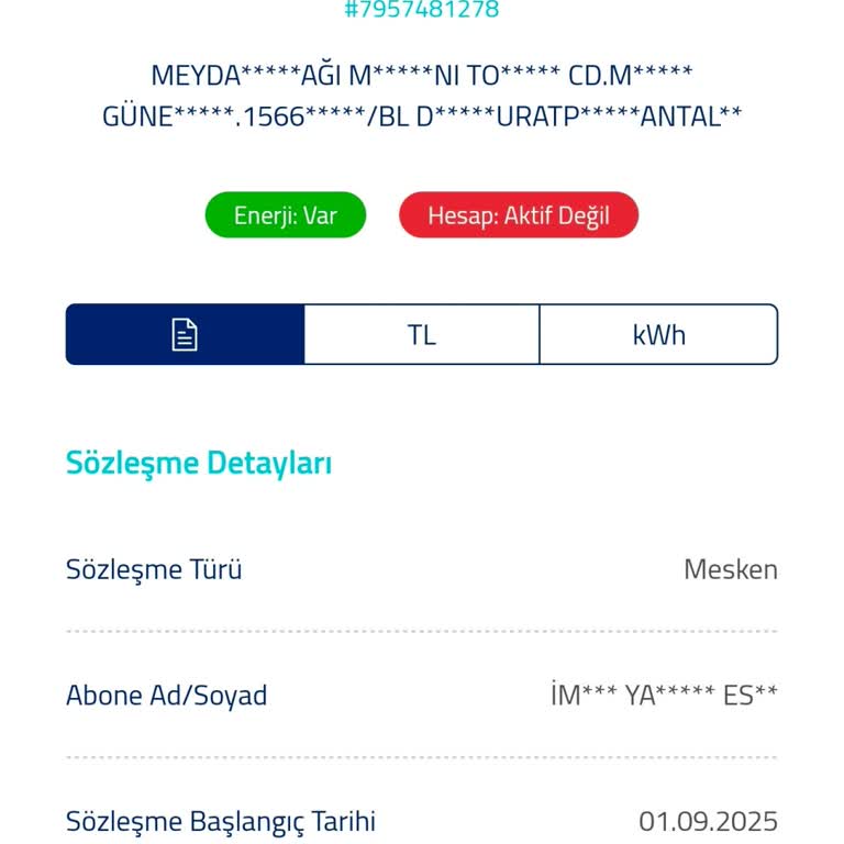 Fesih Edilen Elektrik Aboneliği Üç Gün Boyunca Kesilmedi