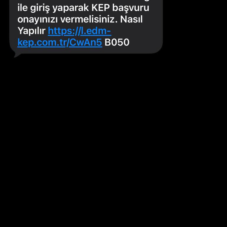 EDM Bilişim’den Yetkisiz KEP Başvuru SMS’i Aldım