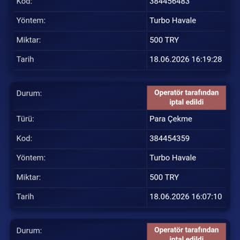 Palazzobet Çekim Talebi Nedensiz İptal Edildi Ve İşlem Geçmişi Silindi