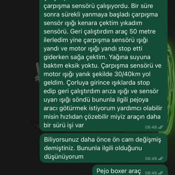 Satın Alınan Peugeot Boxer’ın Çoklu Arızaları Ve Ücretsiz Onarım Talebi