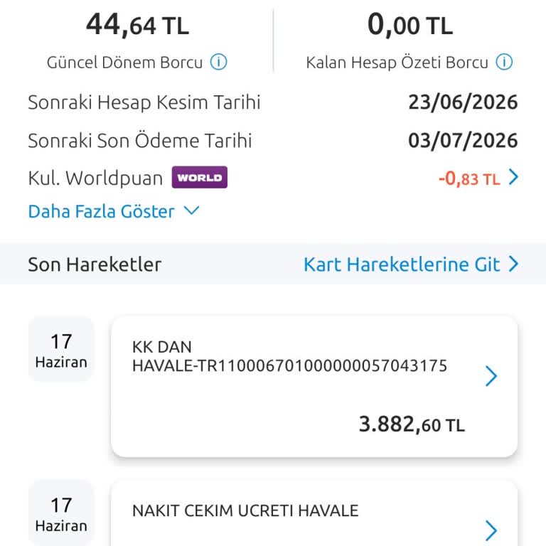 Kredi Kartı Artı Bakiye Transferinde Haksız Nakit Çekim Ücreti İptali