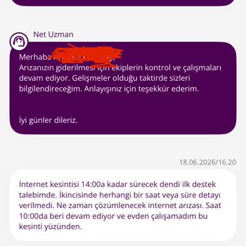 Yanlış Arıza Nedeni Ve Saatlerce Süren İnternet Kesintisi