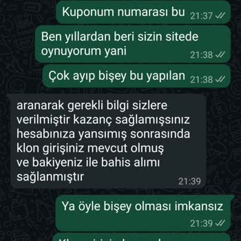 Kazanan Kupon Ödemem Yatırılmadı Ve Hesabım Kopyalandı
