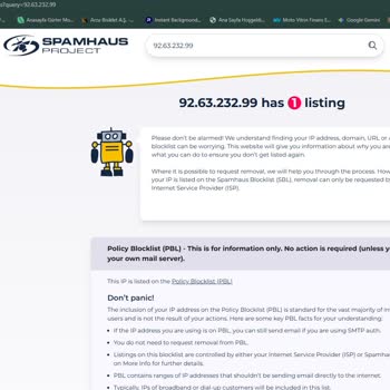 Kurumsal E-Posta Gönderiminde Sunucu Hataları Ve IP Kara Listesi Sorunu