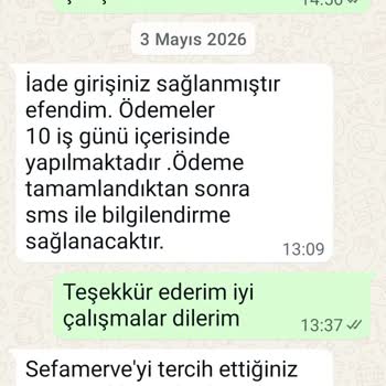 İade Gecikmesi Ve Kredi Kartına Ödeme Talebim