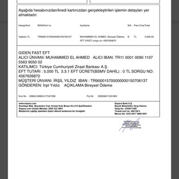 22.000 TL Havalem Hesaba Geçmedi, Acil Çözüm Ve İade Talebi