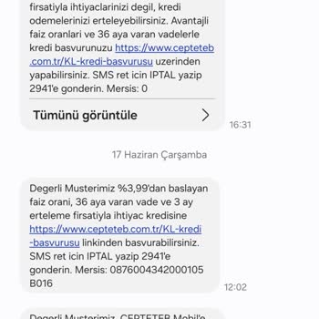 Kampanya Bildirimleri Kapatılamıyor, Finansal Uyarılar Kesiliyor