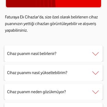 Vodafone Cihaz Puanı Bilgilendirme Olmadan Düşürüldü Ve Geri İade Talebi