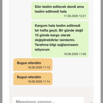 Teslim Edilmeyen Bebek Ürünleri İçin 10 Günlük Bekleyiş Ve İade Talebi