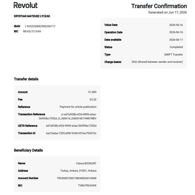 Revolut’ta Tamamlanan SWIFT Transferi VakıfBank’ta Yansımıyor