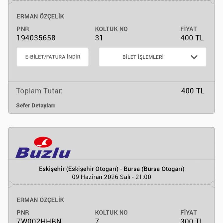 Satın Aldığım Bilet Sistemde Görünmediği İçin Yolcu Kabul Edilmedi Ve İade Alamadım