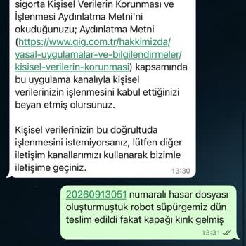 Garanti Reddi Ve Kırık Parçalı Robot Süpürgeye Servis Yanıtsızlığı