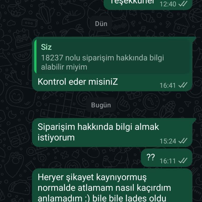 Teslim Edilmeyen Sipariş Ve Cevapsız İletişim