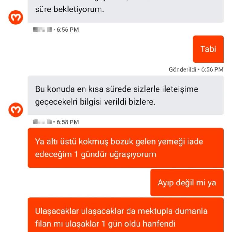 Migros Yemek'ten Bozuk Döner Ve Cevapsız Müşteri Desteği