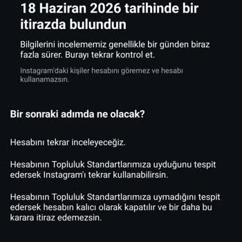 Kural İhlali Yok, Instagram Hesabım Haksız Yerine Askıya Alındı