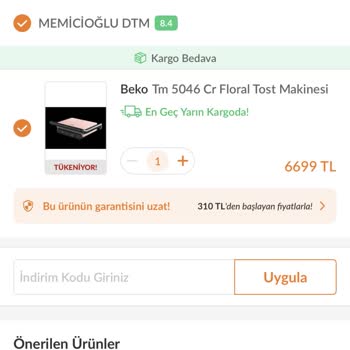 Trendyol Memicoğlu Siparişim Gelmedi
