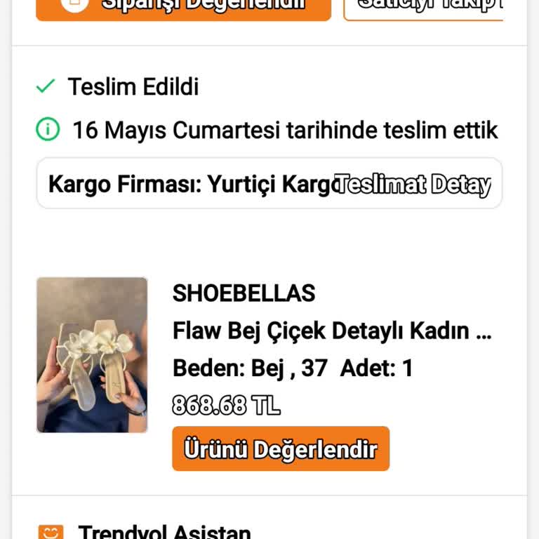 Trendyol'da Yanlış İade Sonrası Terliklerim Geri Gönderilmedi Ve İadesi Talep Ediyorum