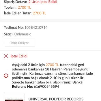 Stok Görünürken Siparişimin Keyfi İptali Kabul Edilemez