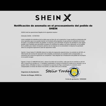Problemas para retirar dinero en SHEIN, exijo revisión y solución