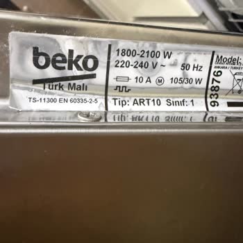 Beko Servisinin Hatalı Onarımı Ve Eksik Parça Değişimi Nedeniyle Bulaşık Makinesi Kullanılamaz