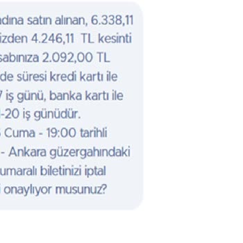 Gidiş Bileti Tek Başına İptal Edilemiyor, İade Kesintisi Aşırı Yüksek