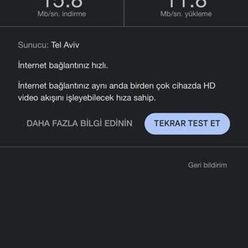 Sözleşmede Belirtilen 50 Mbps Hız Yerine Sürekli 15 Mbps Alıyorum