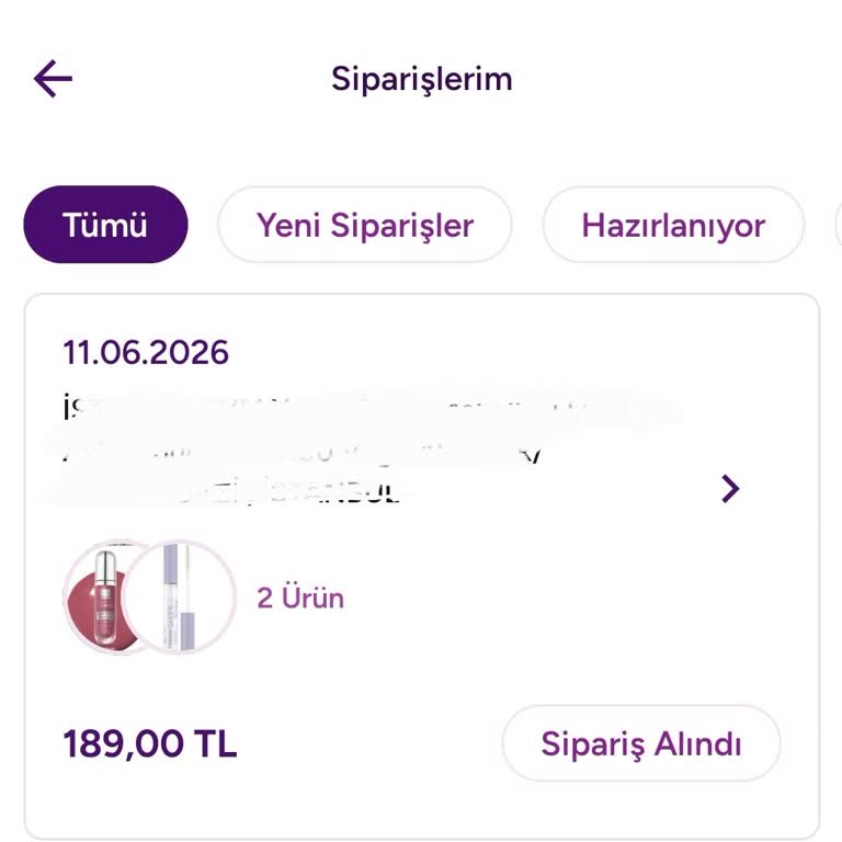 Sipariş Onay Aşamasında Kalıyor Ve Adres Değişikliği Reddedildi