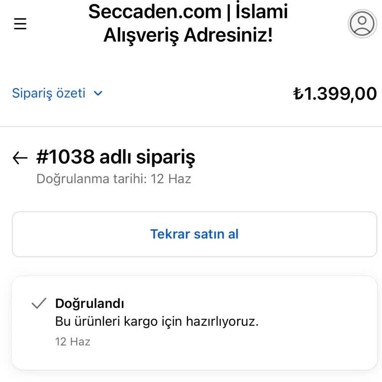 Seccaden.com Siparişim Kargoya Verilmedi