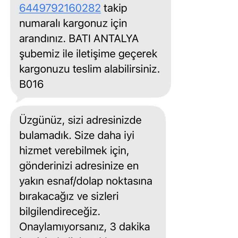 Aras Kargo Şubesinde Çelişkili Bilgilendirme Ve Ulaşılamama Sorunu