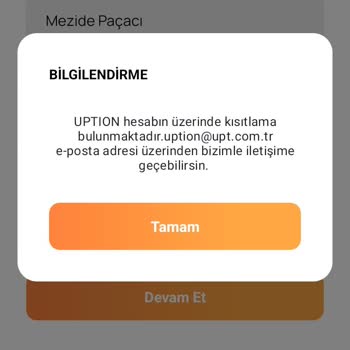 Uption Hesabımda Açıklamasız Kısıtlama Ve 5.050 TL’lik Parama Erişememe