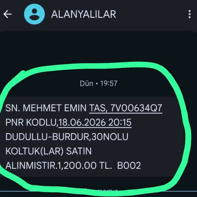 Burdur Bileti Hatası Nedeniyle Alınan Ek Ücretin İadesi Talebi