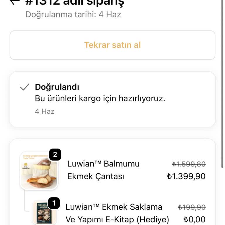 Luwian Siparişlerimi Göndermiyor