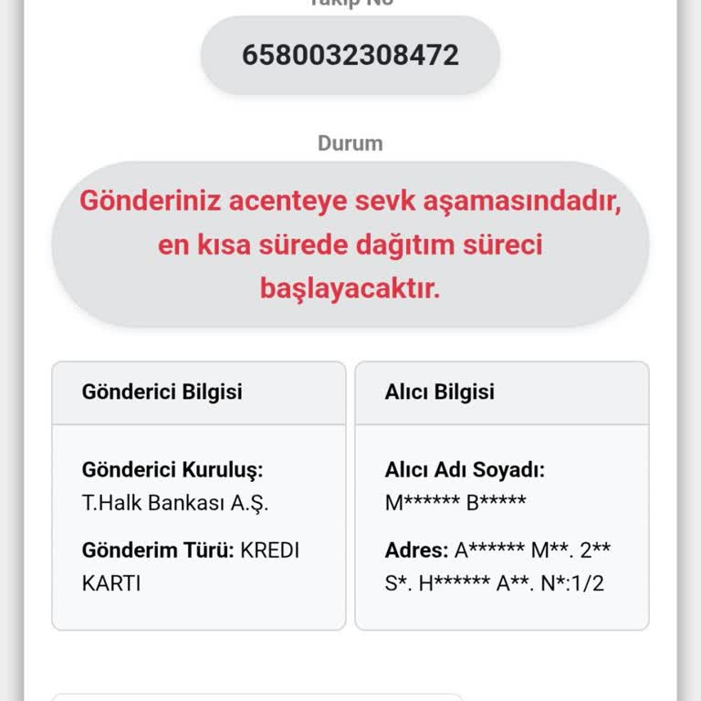 Teslim Edilmemiş Kredi Kartım Ve İletişim Sorunu
