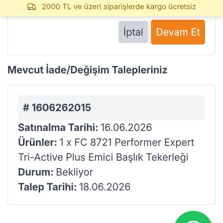 Uygun Olmayan Ürün Ve İade Sürecinin İmkansızlığı