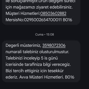 Avva’nın Defolu Ürün Satışı ve Çözüm Sunmayan Müşteri Hizmetleri
