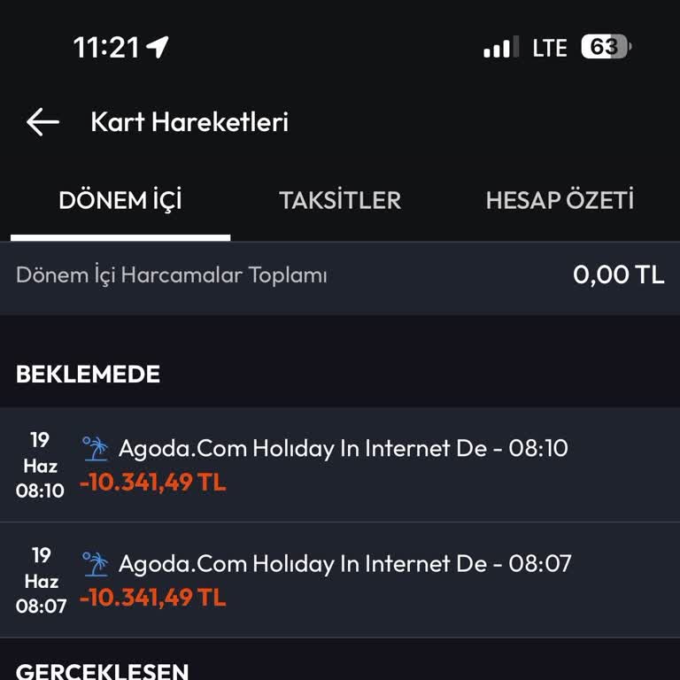 Agoda.com Kartımdan Çift Çekim Yapıldı Ve İade Bekleniyor