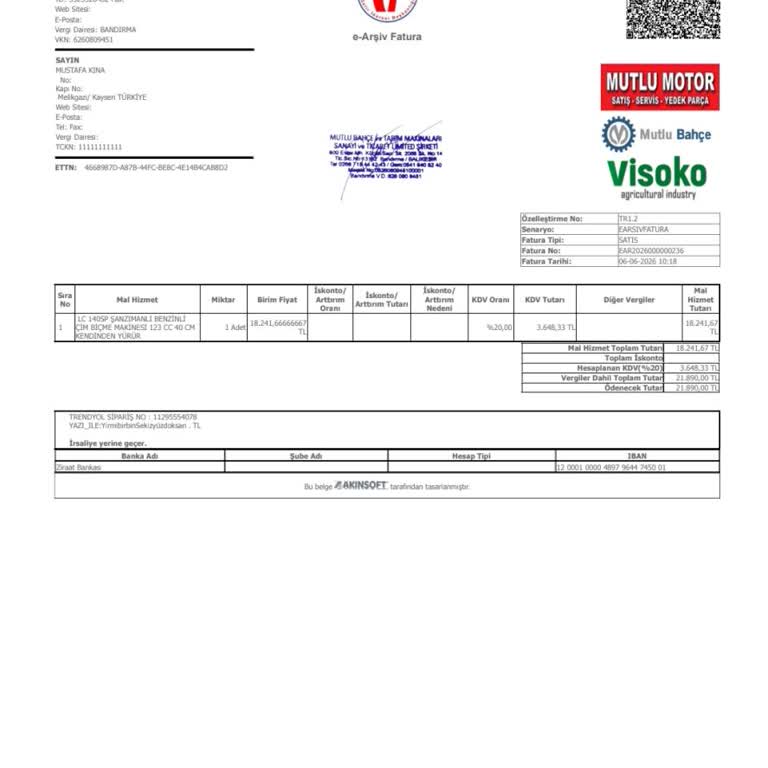 Garanti Belgeli Husqvarna Çim Biçme Makinesine Kayseri Teknikel Motor Servis Reddine Maruz Kaldım