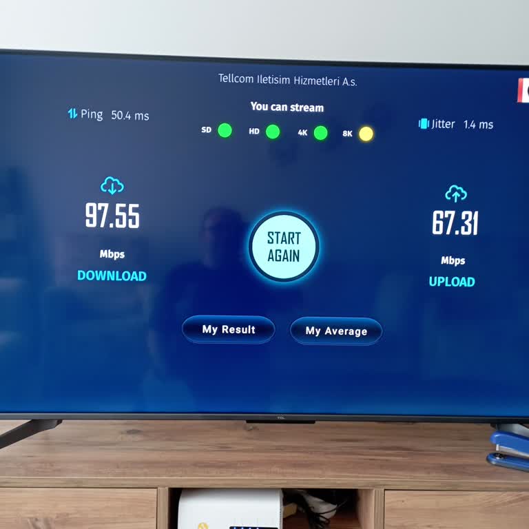 Sözleşmeli 1000 Mbps Hızının 97 Mbps Olarak Düşük Olması Ve Ücretsiz Teknik Servis Talebi