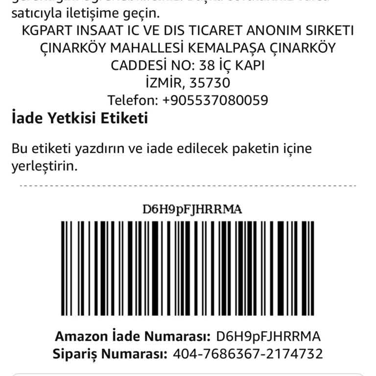 İade Ücretimin Geri Ödenmemesi Ve Bilgilendirme Eksikliği