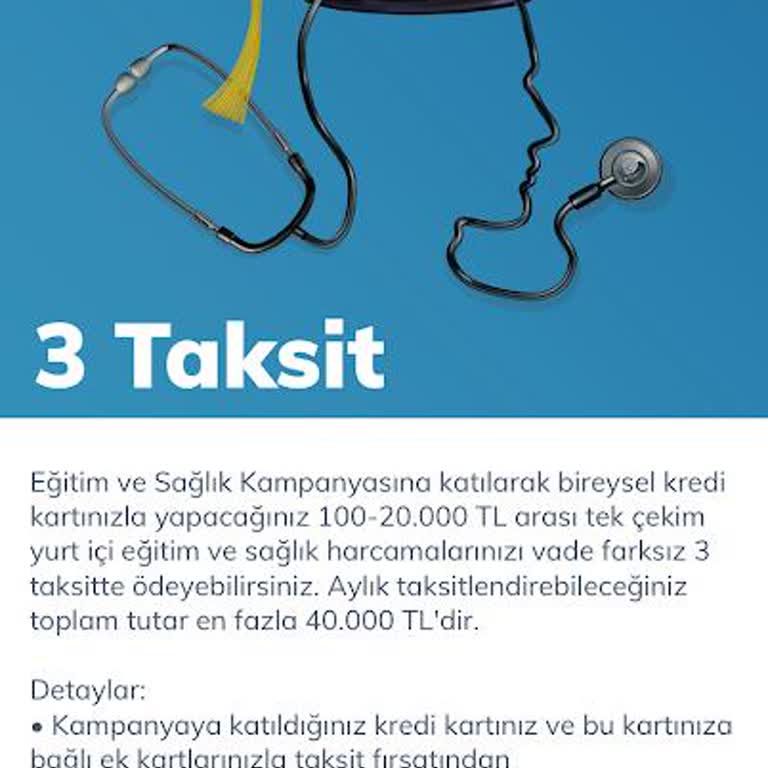 Sağlık Harcaması İçin Faizsiz Taksit Verilmemesi Ve Kampanya Limitinin Belirsizliği
