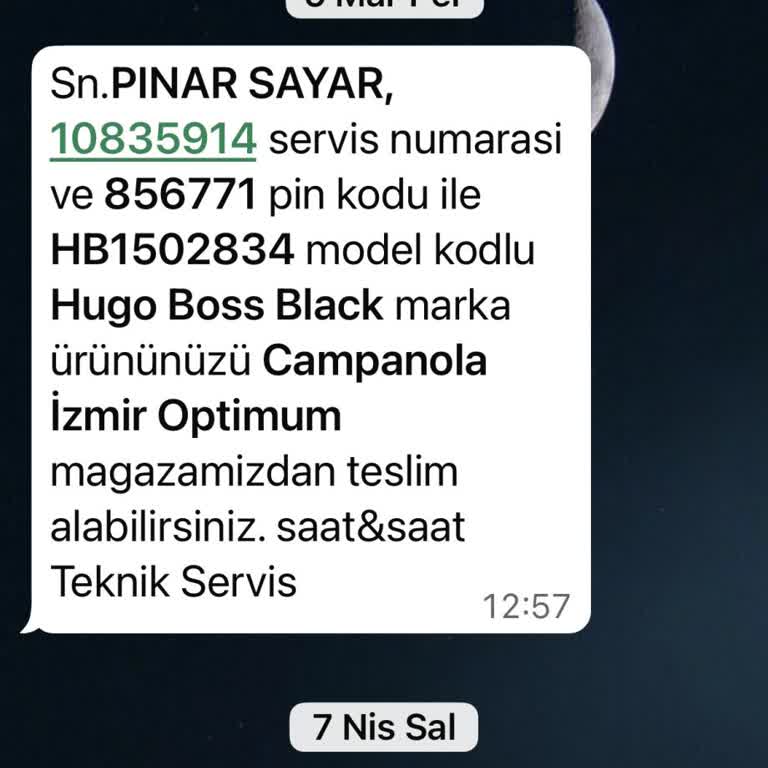 Sürekli Su Alan Hugo Boss Kadın Saatinde Değişim Talebi Reddi