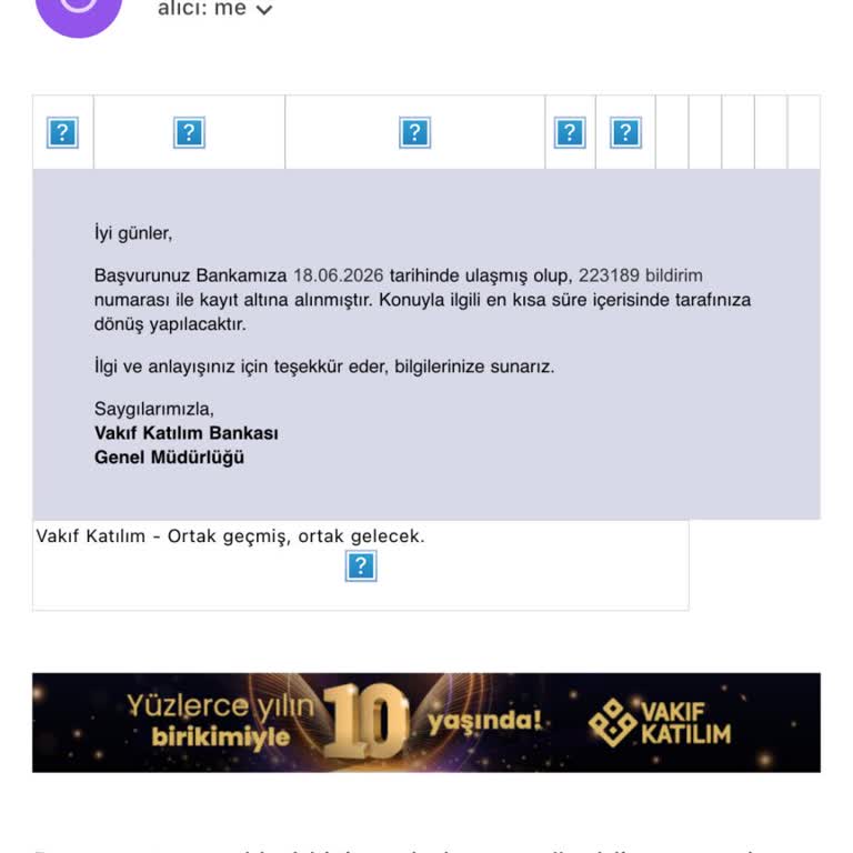 Vakıf Katılım Bankası Paramı Çekmeme İzin Vermedi