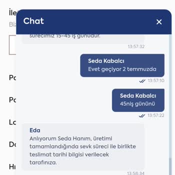 Berjer Teslimatında 45 Günlük Gecikme Ve Hızlı Çözüm İsteği