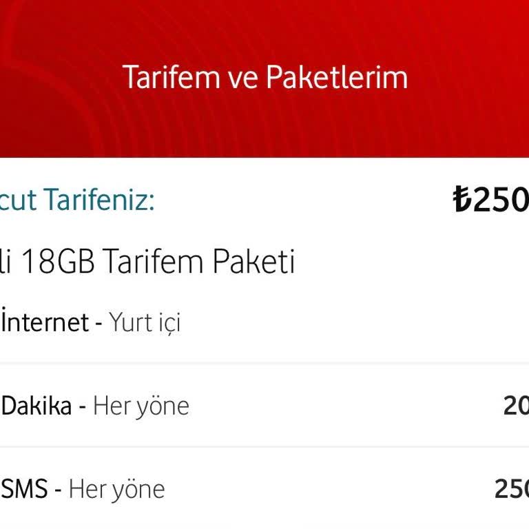 Sadık Vodafone Müşterisi İçin Uygun Fiyatlı Ve İçerik Uyumlu Tarife Talebi