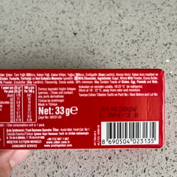 Ülker Napoliten Çikolatası Bozulmuş, Çocuğumun Sağlığını Tehlikeye Atıyor