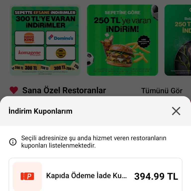 İptal Edilen Siparişin İadesi Kupon Olarak Yapıldı Nakit Geri Ödeme Talebi