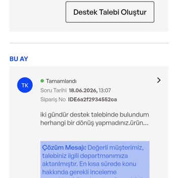 İdefix'te Klima Siparişi Kargo Belirsizliği Ve Teslimat Sorunu