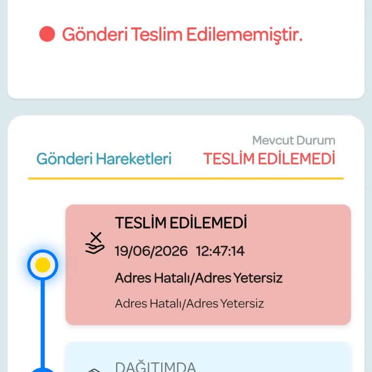 PTT Kargo Adres Hatalı Deyip Teslim Etmeyen Kargo Araçlarına Şikayet